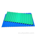 Color PVC Corrugada Hoja azul Techo de techo Precio